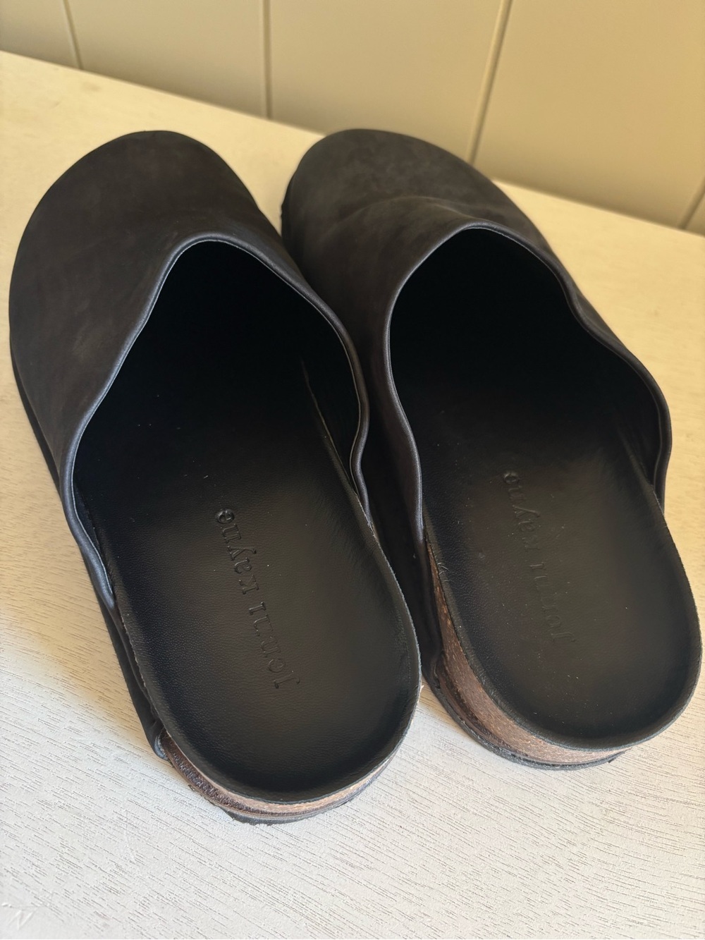 JENNI KAYNE Moc Clog Oiled Leather Black size 39 - Picture 4 of 10